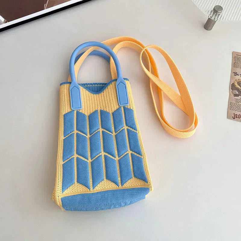 Love Mini Knit Shoulder Crossbody Bag - Bellarte Enchanté Love Mini Knit Shoulder Crossbody Bag